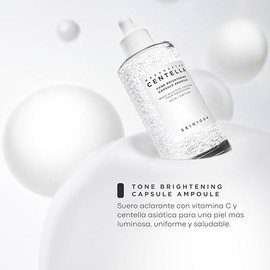 Madagascar Centella Tone Brightening Capsule Ampoule by Skin1004 for Women - 3.38 oz Toner