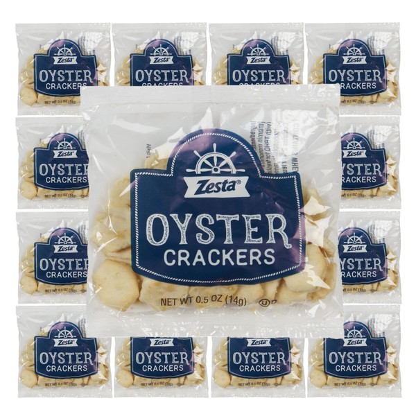 Zesta Oyster Crackers, 0.5oz Pouches, Pack of 25