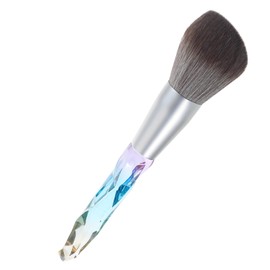 VICASKY Luxury Makeup Brush Flat Top Foundation Brush Crystal Acrylic Blush Powder Application for Travel