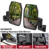 KATIMOTO Adjustable Side Rear View Mirrors for Polaris Ranger 1000