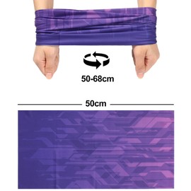 2 Pack Breathable Cooling Neck Gaiters,UPF 50 Ice Silk Face Shield Scarf Neck Gaiter,Headwear Bandana Face Cover,Stretchy Balaclava Neck Warmer by H HOME-MART