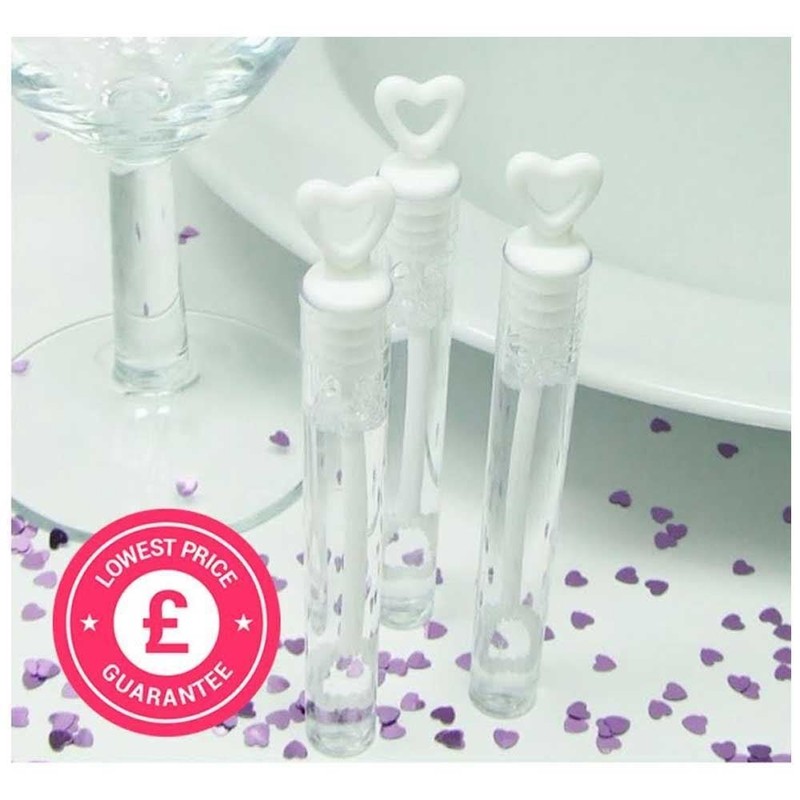 1Pc Wedding Bubbles Heart Wand Filled Bubbles Tubes Bottles Wedding