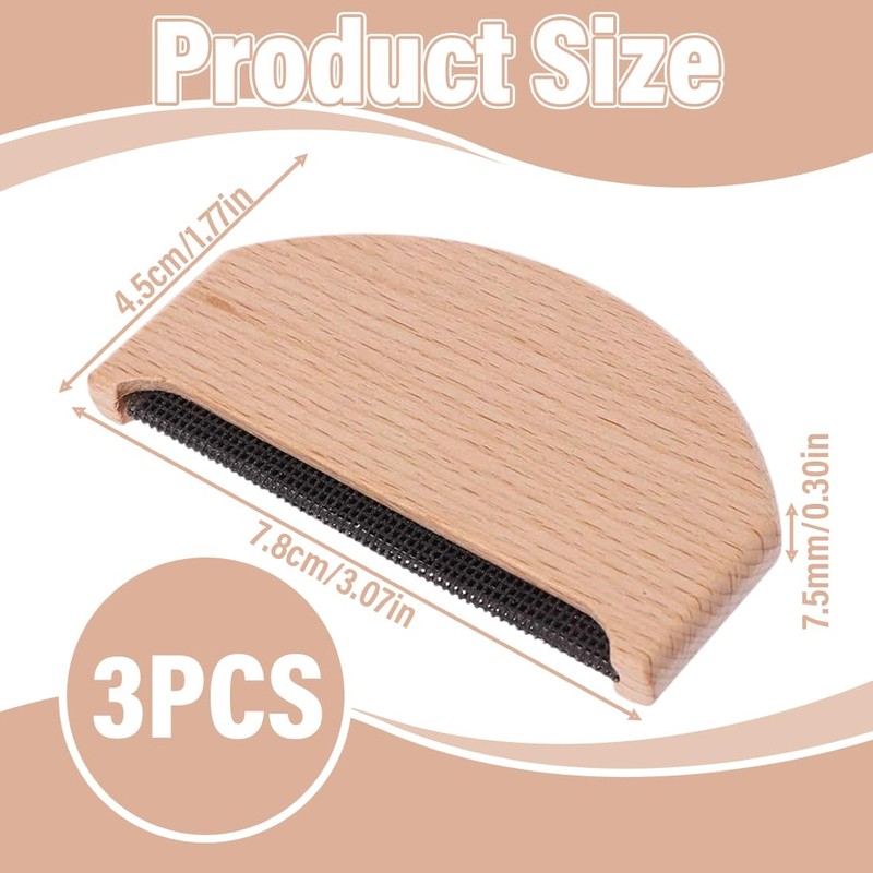 3 Pieces Cashmere Lint Comb Cashmere Comb Wool Pilling Clothes