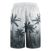 Mens Swim Trunks with Compression Liner 9" Built-in Board Shorts