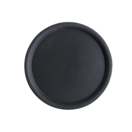 APS 510 Serviertablett Happy Hour, Ø 32 cm, Höhe 1,5 cm, rutschfeste Oberfläche, schwarz