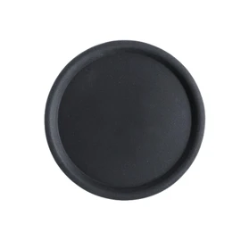 APS 510 Serviertablett Happy Hour, Ø 32 cm, Höhe 1,5 cm, rutschfeste Oberfläche, schwarz