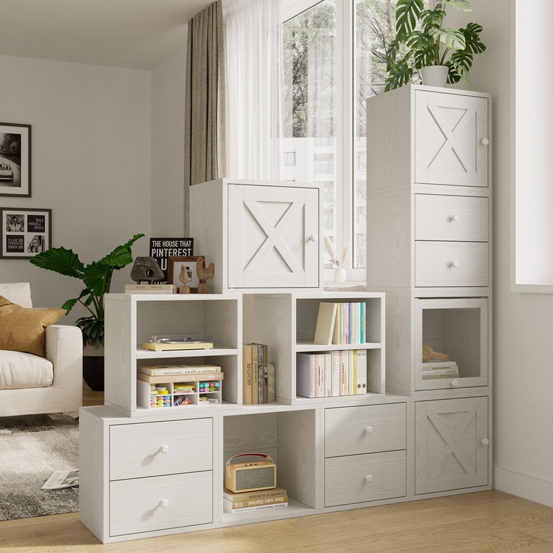 FUSUNBAO Magic DIY Cube Storage Organizer Stackable Cubes for Home