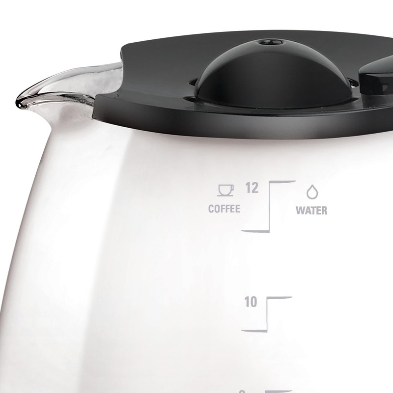 Black+Decker GC3100B TC1200B 12-Cup Replacement Carafe, Black Handle