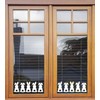 Set of 12 Easter Bunnies Window stickers for kids, White