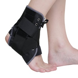 KEDLEY Lace Up Ankle Support Brace | Medical Grade Firm Adjustable Stabilizing Compression Strap Aiding Sprains Strains and Arthritic Ankles, Plantar Fasciitis, Achilles Tendonitis, Ligament Damage