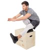 ProsourceFit 3-in-1 Wood Plyometric Jump Box for Crossfit, Agility, Vertical