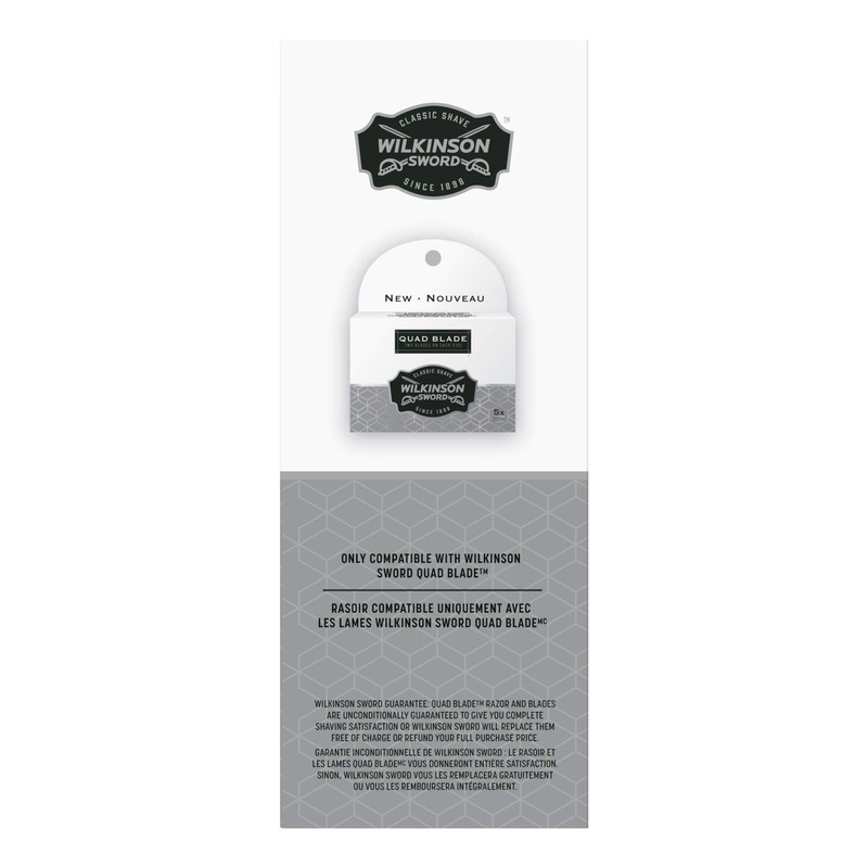 Wilkinson Sword Quad Blade Razor for Men With 5 Quad