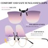 LUFF Clip-On Polarised Sunglasses Cat Eye for Men & Women,