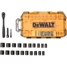DEWALT DWMT74738 Tough Box 23 PC 3/8" Drive Impact Socket Set