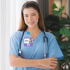 HJZHII RN Badge Buddy Card, Nursing Glitter Nurse Badge Buddy