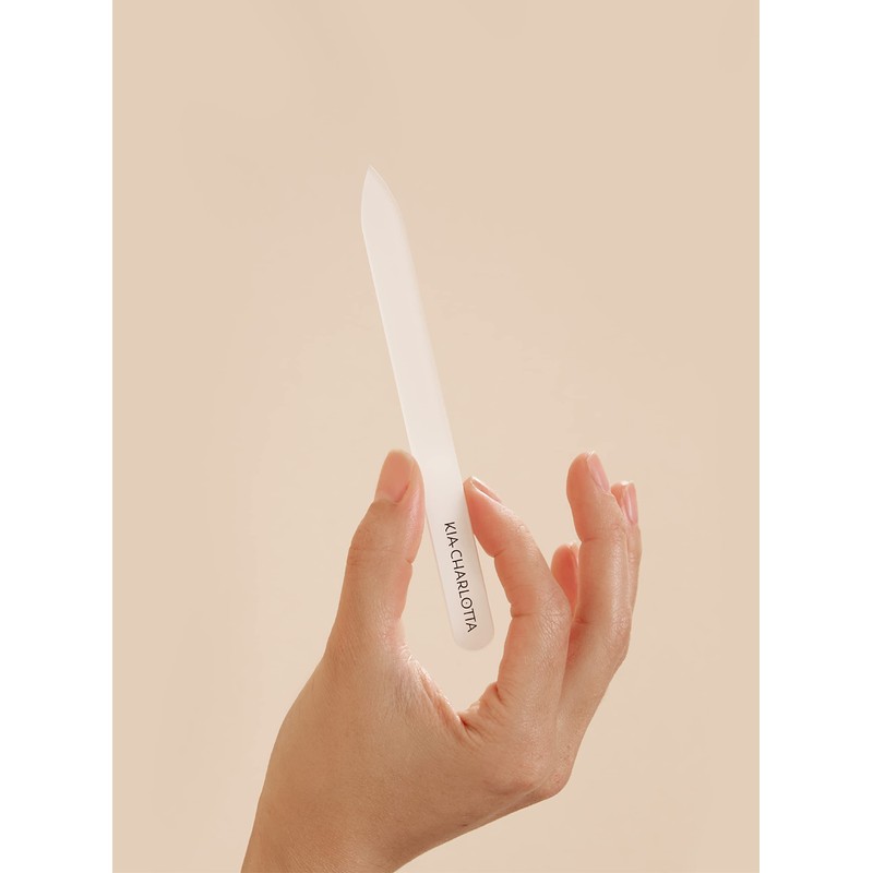 Kia-Charlotta, Vegan Glass Nail File, Made in Germany, Premium Quality,