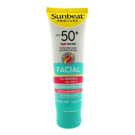Bloqueador Solar Sunbeat Piel Sensible Fps 90g