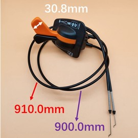 Throttle Choke Cable Twin Control Handles Compatible with John Deere GY20948 125 135 145 155C 190C LA120 LA130 LA135 LA140 LA145 LA150 LA155 LA165 LA175 X140 Lawn Tractor D00200