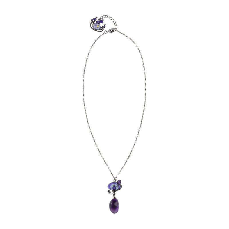 Pokemon Center Original Necklace SHINKA NO ISHI Lampler & Yami