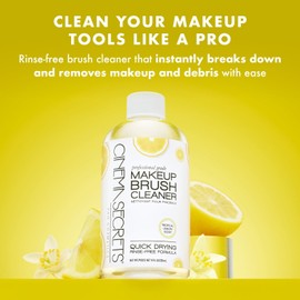 CINEMA SECRETS Limpiador de Brochas de Maquillaje Profesional, 2 Fl Oz, Limón