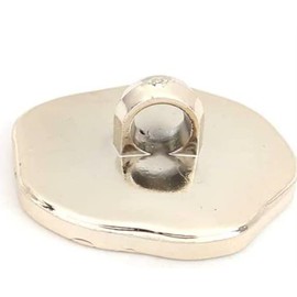 10 Elegant Irregular Eyelet Buttons in Beige, Enamel 21 mm x 20 mm - for Sewing, Sewing, Crafting and Decorating