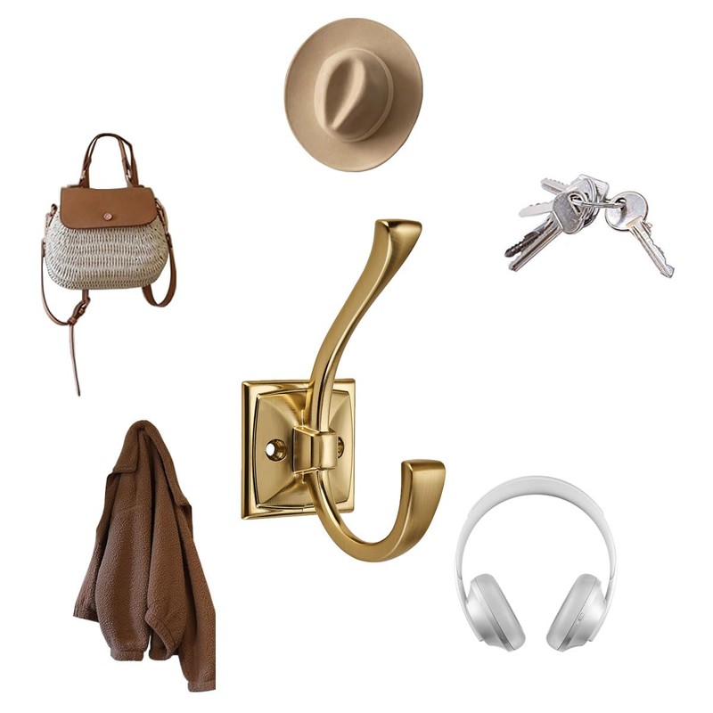 CABDM 5 Pack Decorative Heavy Duty Towel Hooks for Hanging