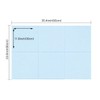 Large Cork Board Alternative, 11.8''x11.8'' 6 Pack Felt Bulletin Board