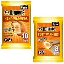 Hot Hands Hand Warmers (5 Pairs) & Foot Warmers (5 Pairs)