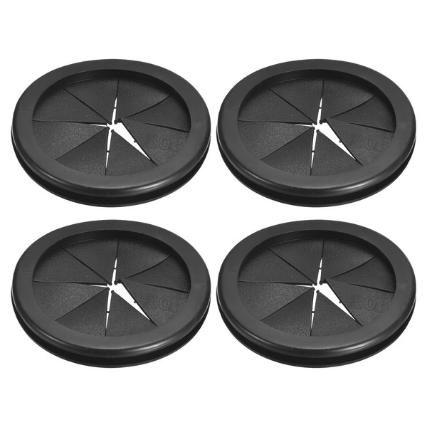 sourcing map 4Pcs Rubber Grommets 2-13/16"(72mm) ID 3-1/8"(80mm) Drill Hole