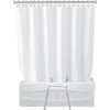 Wiplis White Transfer Bench Shower Curtain Split Shower Curtain for