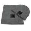 Inter 153596 Grigio Hat and Scarf Set, Grey, One Size,