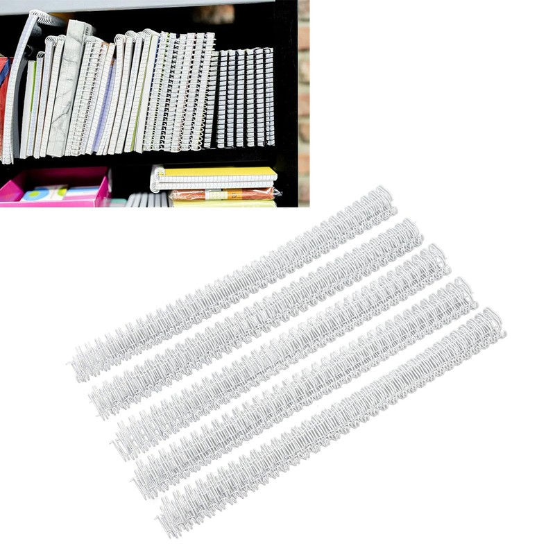 Pack of 100 Double Loop Wire Binding Combs, 60 Sheet