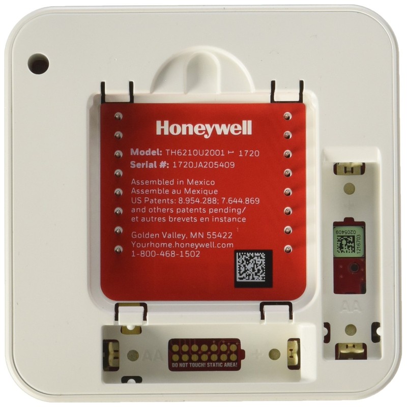 Honeywell TH6210U2001/U T6 Pro Programmable Thermostat, 2 Heat / 1