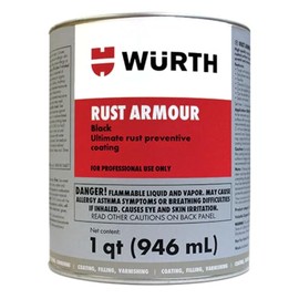 AquaNation Listing For Wurth Rust Armour Black – Quart Can | Rust Preventive Coating for Long-Lasting Protection | Durable Black Finish for Metal Surfaces | Anti-Corrosion Formula for Automotive, Industrial, & Home Use