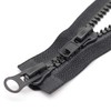 MebuZip 73 cm #10 Zip Plastic 2 Way Separable Black