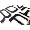 AFX-TRIMS 3D BLACK ALUM OUTLINE RAISED DOMED TAILGATE LETTER FOR