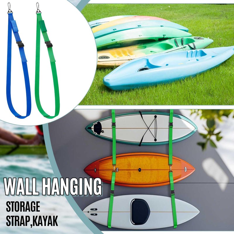 Seenelling Kayak Hanging Straps for Storage 440lb Capacity 74" Nylon