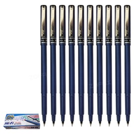 HF830 Fineliner Pens, BLACK, Fine Point (0.5mm), Pack of 10, Ideal for Drawing Sketching Writing Colouring Calligraphy Illustration, iZOFAX Black Ball Pen