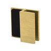 FHC SQDS1SB Square Swinging Shower Door Stop - Satin Brass
