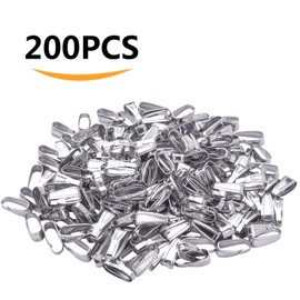 200pcs Stainless Steel Snap Bail Hook Pinch Clip Necklace Clasps Clip Pendant Charms Clasps Chain Connectors for DIY Jewelry Bracelet Crafts Making