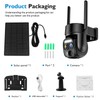 Solar Security Wireless Outdoor Camera,10X Zoom,2K Resolution 360° Pan Tilt