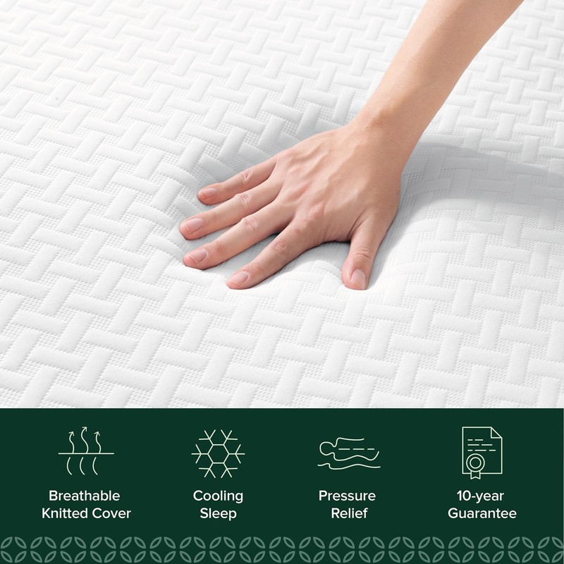 ZINUS 6 Inch Twin Cooling Essential Memory Foam Mattress [NewVersion],
