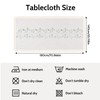 Minicoco Rectangular Table Cloth Cotton Linen Tablecloth Washable Table Cloths