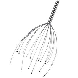 JJA Head Massager Portable, 1 Pcs Hand Held Scalp Scratcher with 12 Thermo-Plastic Prongs Tips, Scalp Massager Relaxation, Hair Growth Stimulation – Stress Relief Tool