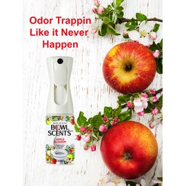 Bowl Scents Toilet Spray | Prevents Nasty Poop Smell | Easy to Use, Spritz Before You Sit (Apple Blossom 5 oz)