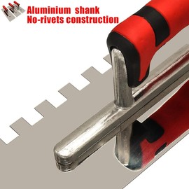 Ziiyoilh Stainless Steel Square Notched Trowel 3PC forWall Floor Tiling Installation Trowel forTile Installation