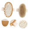 FOMIYES 2pcs Wooden Air Bag Massager Bath Brush Body Brush