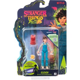 Jazwares Stranger Things: Tales from ‘85 Eleven - 4-Inch Articulated Action Figure with Backpack and Waffle Accessories