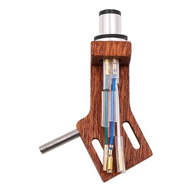 Alnicov Phono Headshell with Lead Wires Wooden Universal LP Phono Cartridge Holder Kit Replacement