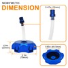 MOBYMUTO CNC Aluminum Gas Fuel Tank Cap, Hexagonal Off-Road Motorcycle